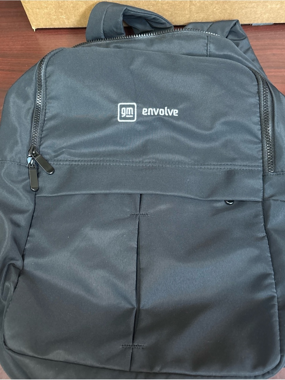 GM Evolve Black Laptop Backpack 3 Zip Up Compartments
